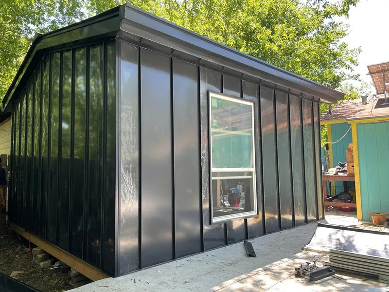 Black standing seam metal wall panels for Metal Roof Installation in Lakewood Ranch